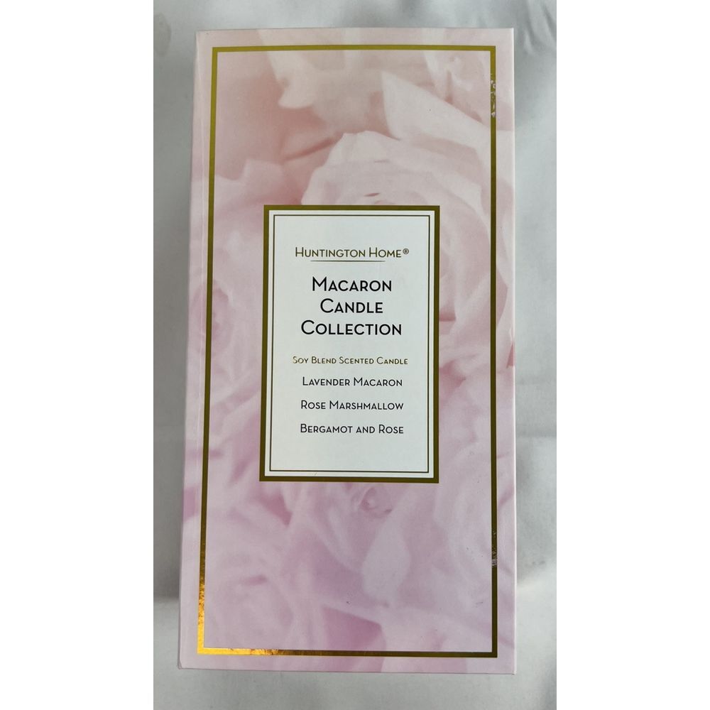 Huntington‎ Home Macaron Candle Collection 3 Scents- NEW